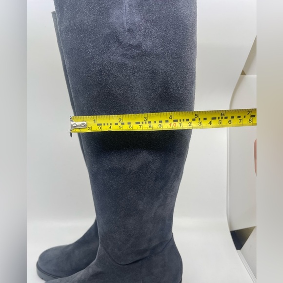 Roberto Festo Blue/ grey suede Heeled Boots made in Italy size 36 - Picture 4 of 16